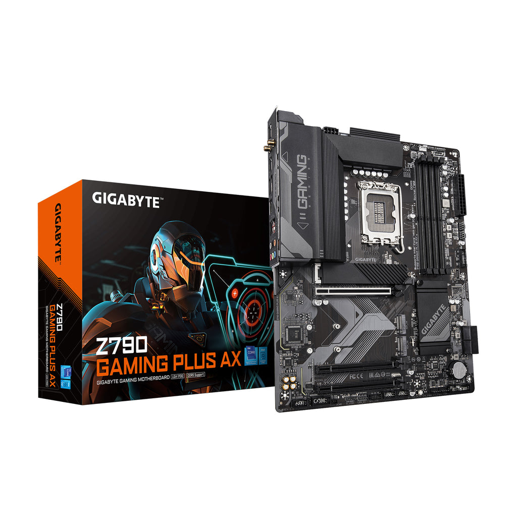 GIGABYTE Z790 GAMING PLUS AX LGA 1700 Intel Z790 ATX Motherboard with DDR5, Triple M.2, PCIe 4.0