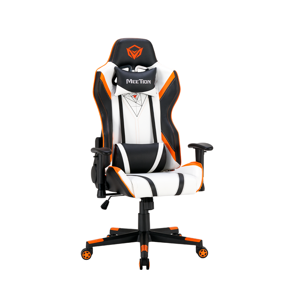 Meetion 180 ° Adjustable Backrest E-Sport Gaming Chair CHR15 - White - كرسي ألعاب