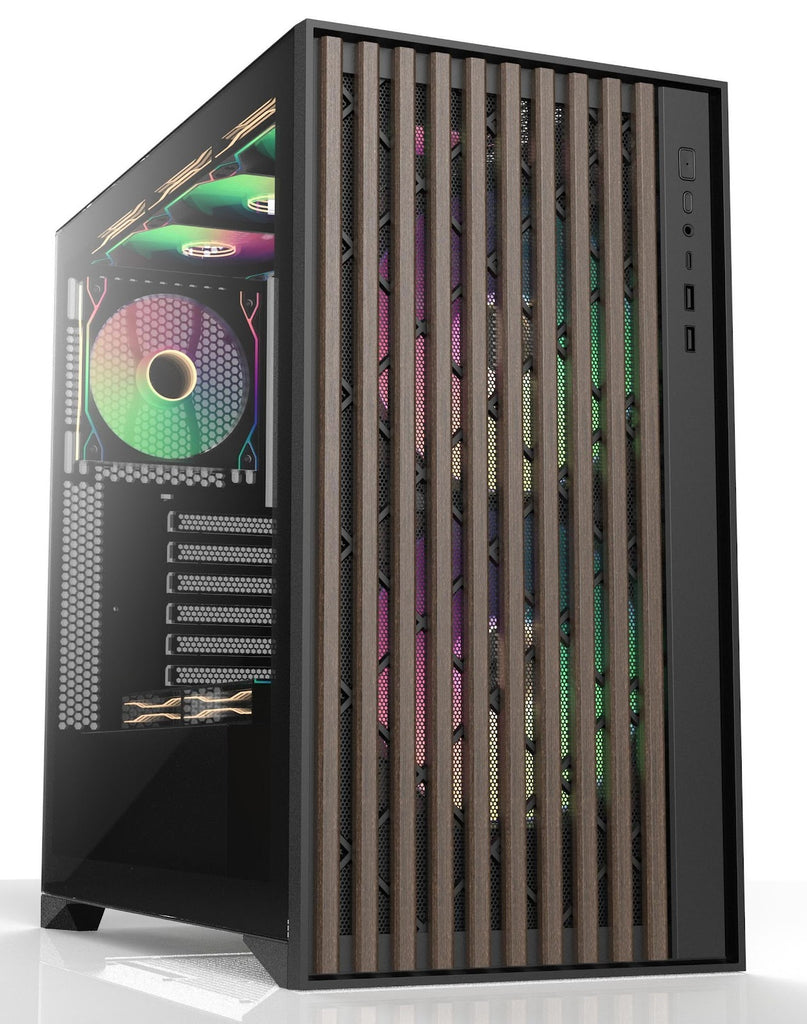 SAMA SV-05 V-Nature ATX Mid Tower Gaming Computer Case - Black