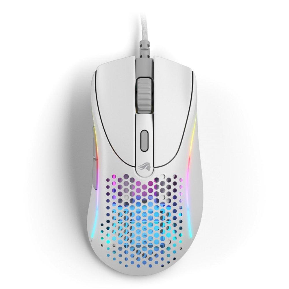 Glorious Model DV2 Wired RGB Gaming Mouse - Matte White