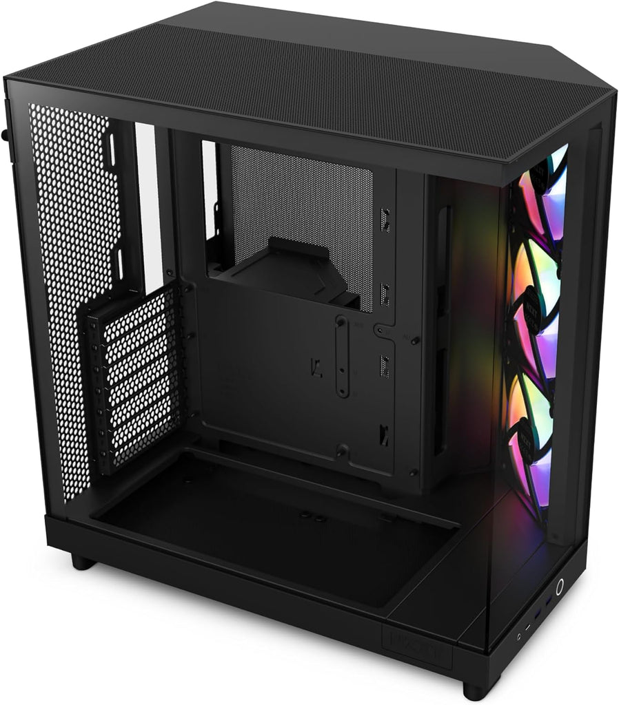 NZXT H6 Flow RGB ATX Mid Tower Case - Black