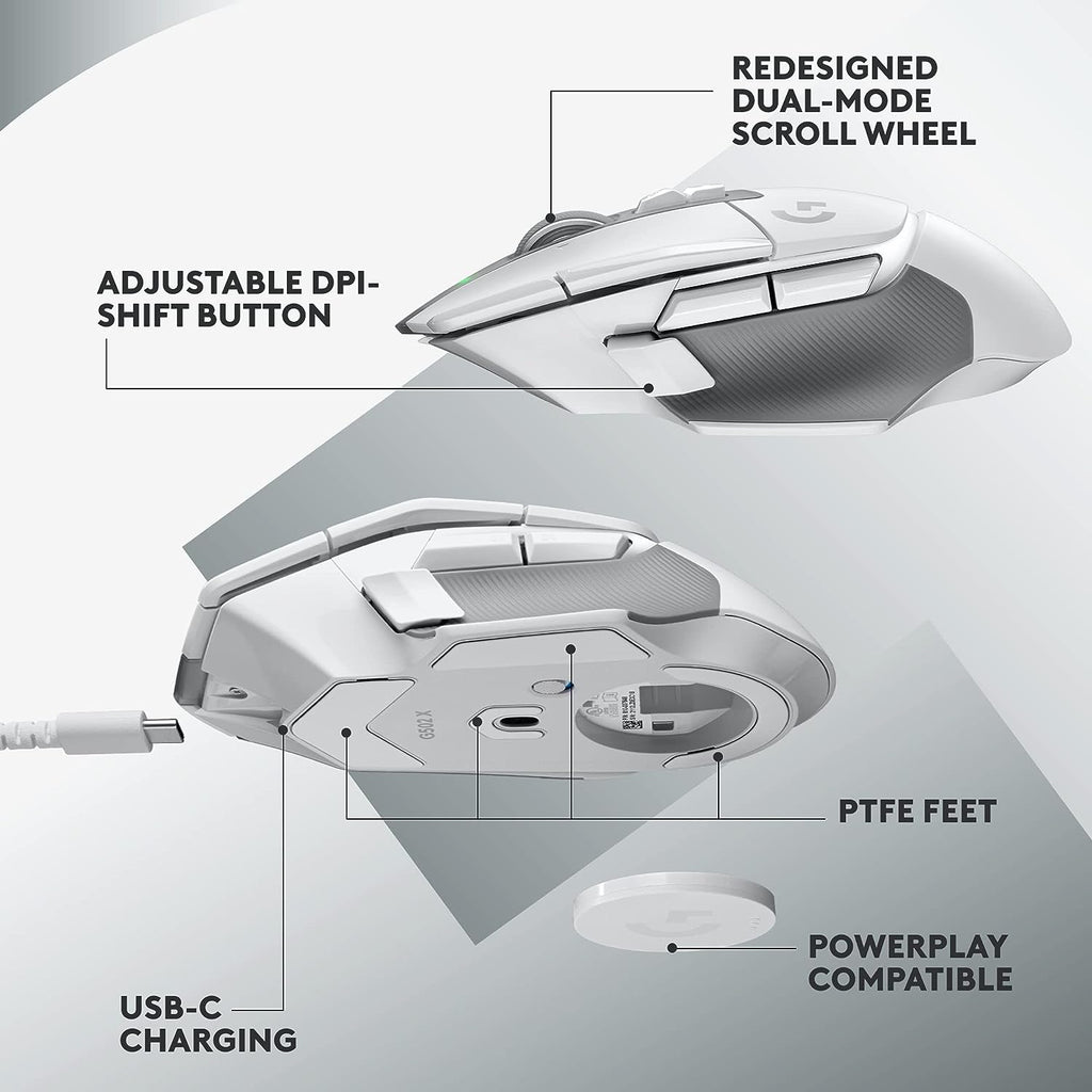Logitech G502 X PLUS LIGHTSPEED Wireless Optical mouse with