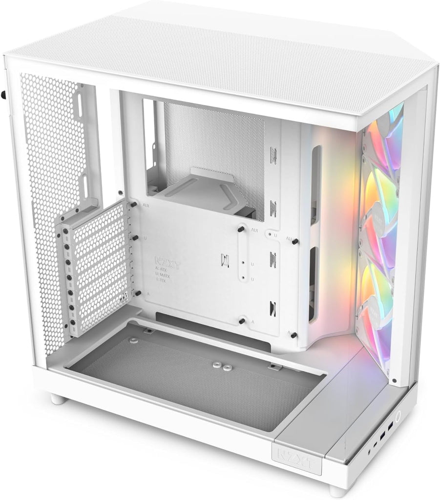 NZXT H6 Flow RGB ATX Mid Tower Case - White