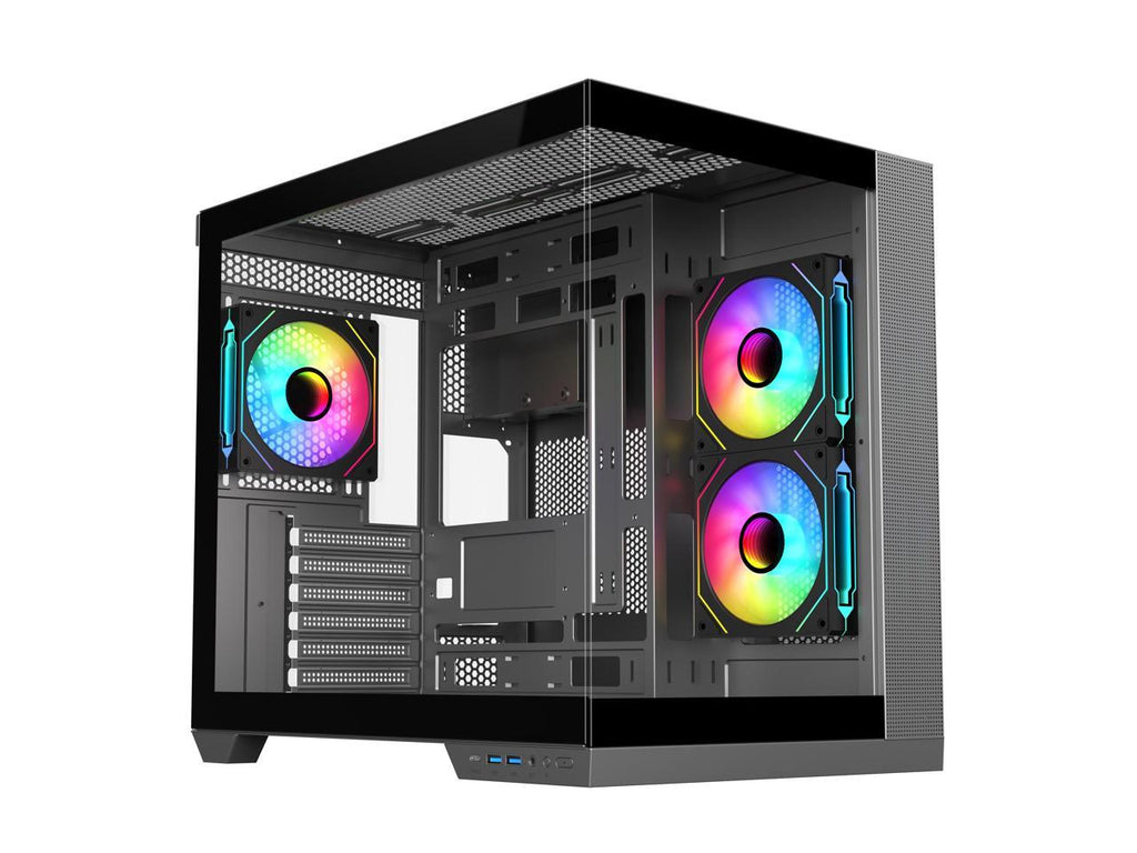 SAMA Neview A721 ATX Airflow Mid Tower Gaming Computer Case - Black