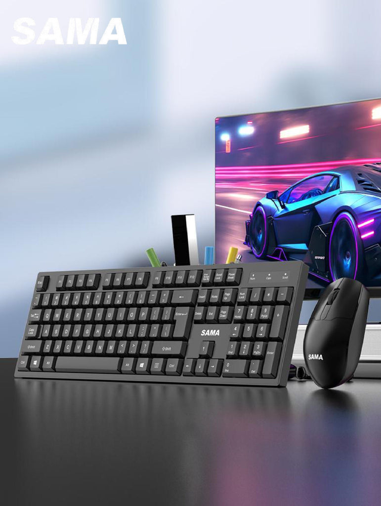 GW1500 Wireless Keyboard and Mouse Combo - Black