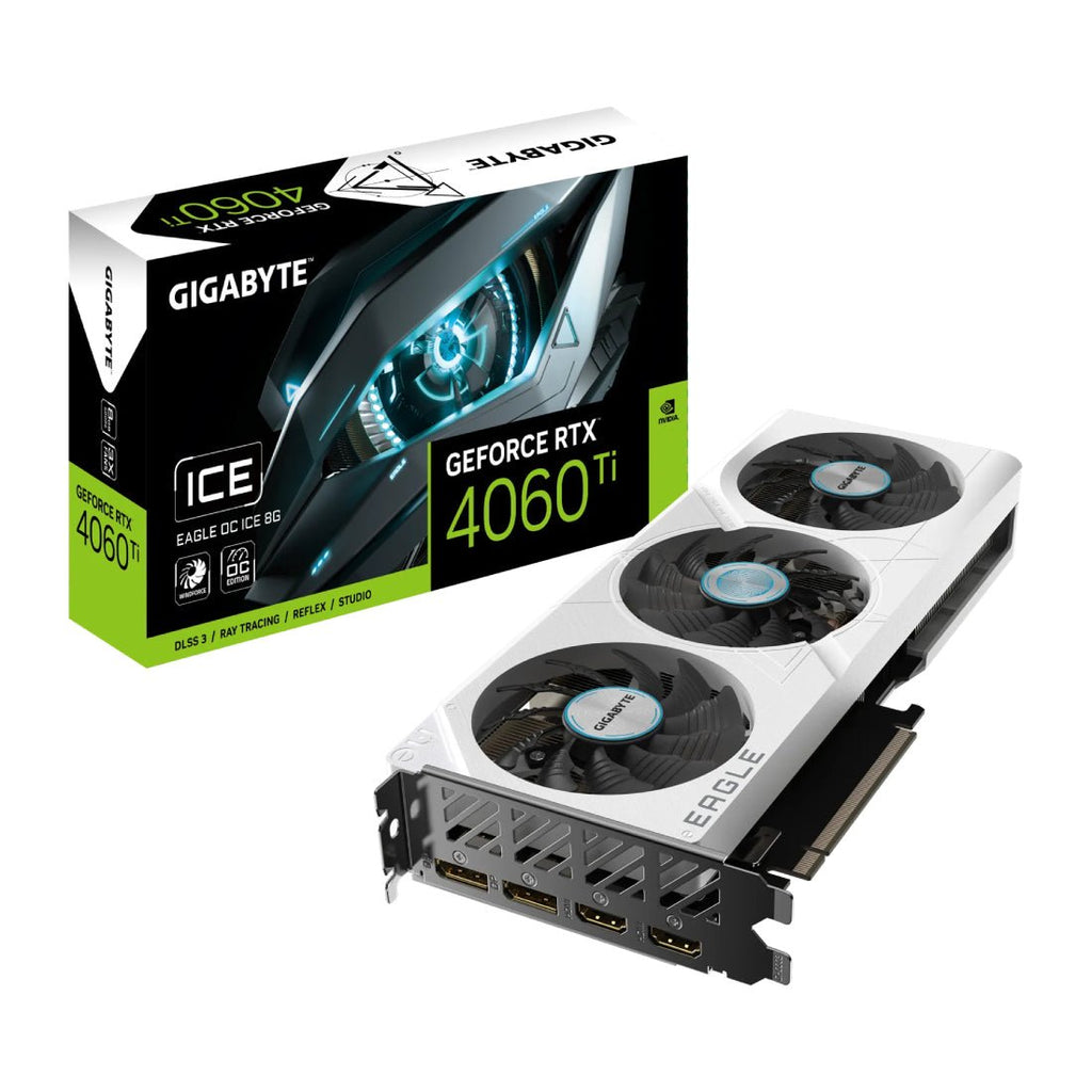 Gigabyte GeForce RTX 4060 Ti Eagle OC 8GB GDDR6 Graphics Card - Ice Edition