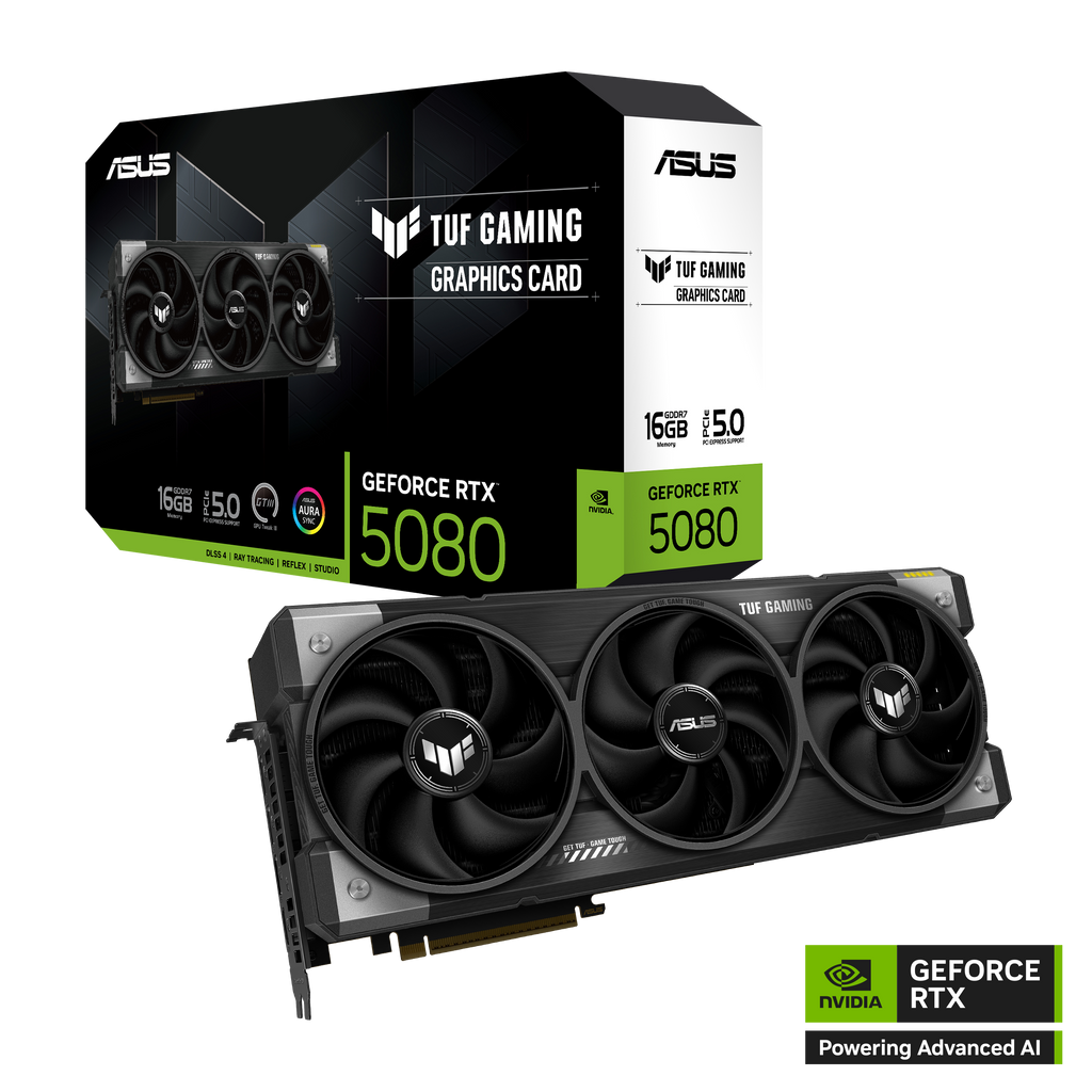 ASUS NVIDIA GeForce RTX 5080 16GB TUF GAMING OC GDDR7 Graphics Card