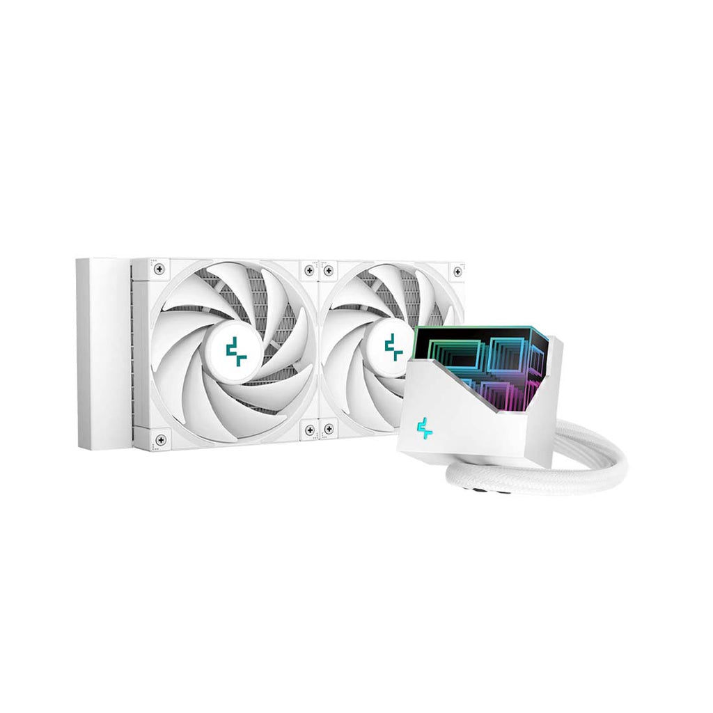 Deepcool LT520 240mm AIO RGB CPU Liquid Cooler - White