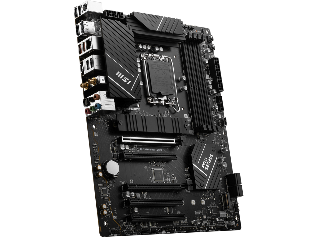 MSI PRO B760-P WIFI DDR4 LGA 1700 (l12th&13th Gen), SATA 6Gb/s motherboard,  WiFi 6,Intel 2.5Gb LAN,2xM.2 Slots 